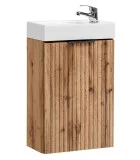 Cabinet with sink, ADEL, oak, 40 cm order